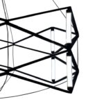 Czarna lampa wisząca LED Space 60 geometryczna - nad stół