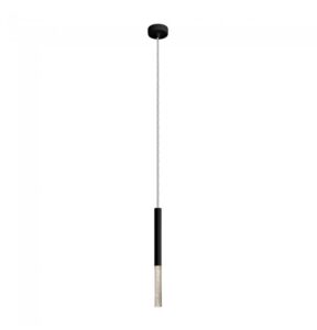 Czarna lampa wisząca One LED 3000K - tuba