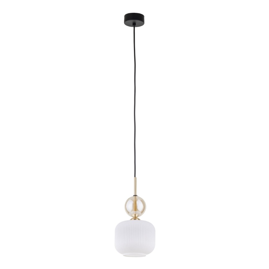 Lampa wisząca Sophia White 15 z białym kloszem - elegancki zwis