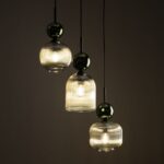 Lampa wisząca Sophia Cognac Green 3 do kuchni - dekoracyjna