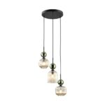 Lampa wisząca Sophia Cognac Green 3 - nad wyspę