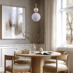 Lampa wisząca Sophia Cognac White 15 - biały klosz kula