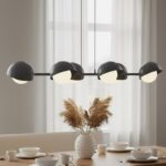 Czarna lampa wisząca nad stół Boom 6 - nowoczesna