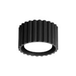 Czarna ryflowana tuba sufitowa Aura - Sollux Lighting