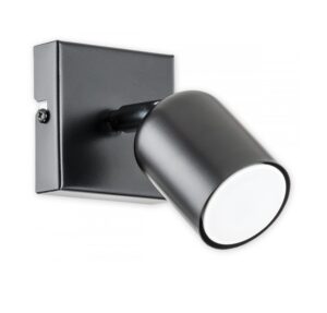 Czarny kinkiet regulowany Denis - tuba