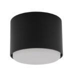 Czarny spot sufitowy natynkowy Tubo S - do kuchni