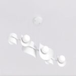 Designerska lampa wisząca Elementi 6 - biała