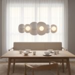 Designerska lampa wisząca do salonu Elementi 6 - biała