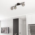 Elegancka lampa sufitowa do pokoju Kairo 3 - dymione szkło