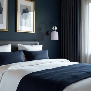 Elegancki kinkiet Sophia White do sypialni - biały ryflowany klosz