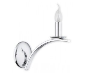 Elegancki srebrny kinkiet Kapra - świecznik