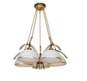 Elegancki żyrandol klasyczny Flex 5 - szklane klosze