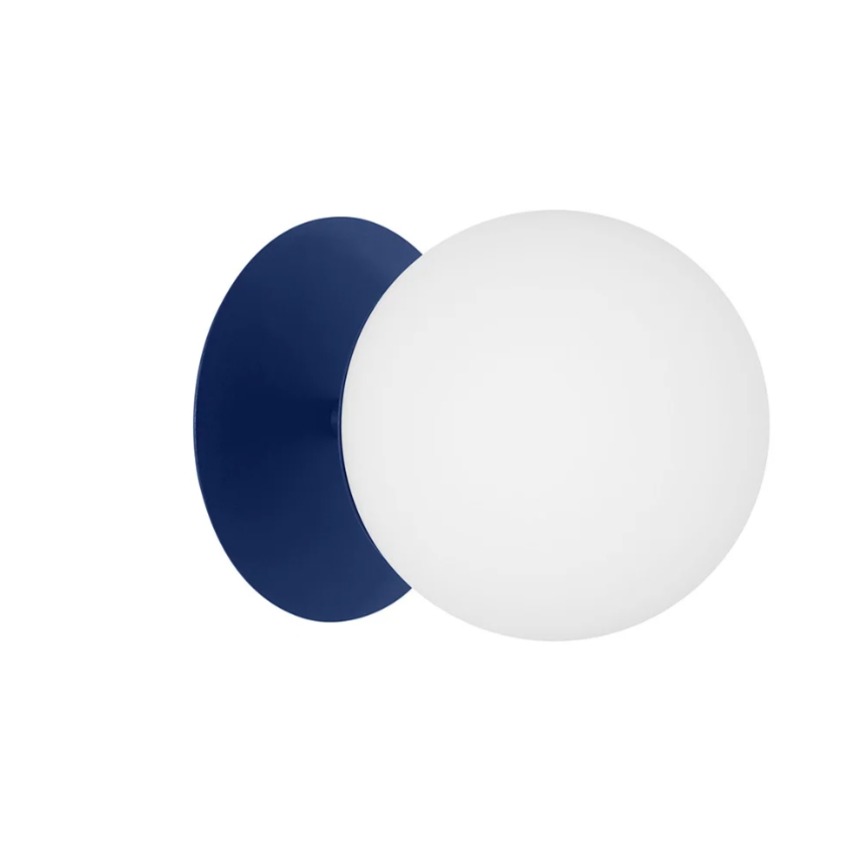 Granatowy kinkiet lampa ścienna Plaat C - do sypialni przy łóżku