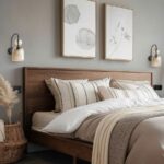 Kinkiet ścienny Sophia z ryflowanym kloszem - do sypialni