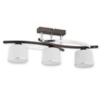 Klasyczna lampa sufitowa Astred 3 - szklane klosze