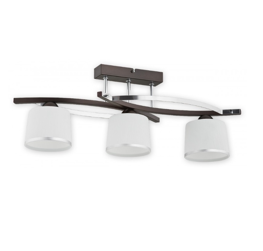 Klasyczna lampa sufitowa Astred 3 - szklane klosze