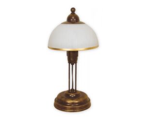 Klasyczna lampka nocna Flex - mleczno-brązowa