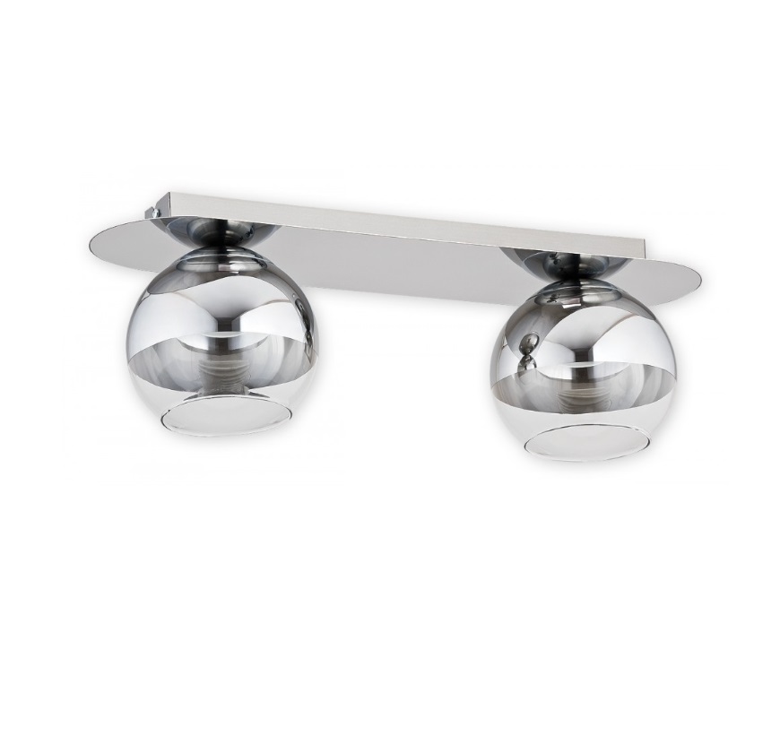 Klasyczny plafon sufitowy Colours 2 - srebrne kule