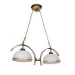 Klasyczny żyrandol Flex 2 - patyna i szkło