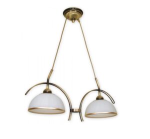 Klasyczny żyrandol Flex 2 - patyna i szkło