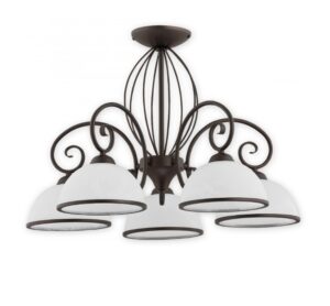 Klasyczny żyrandol do jadalni Indra 5 - wenge