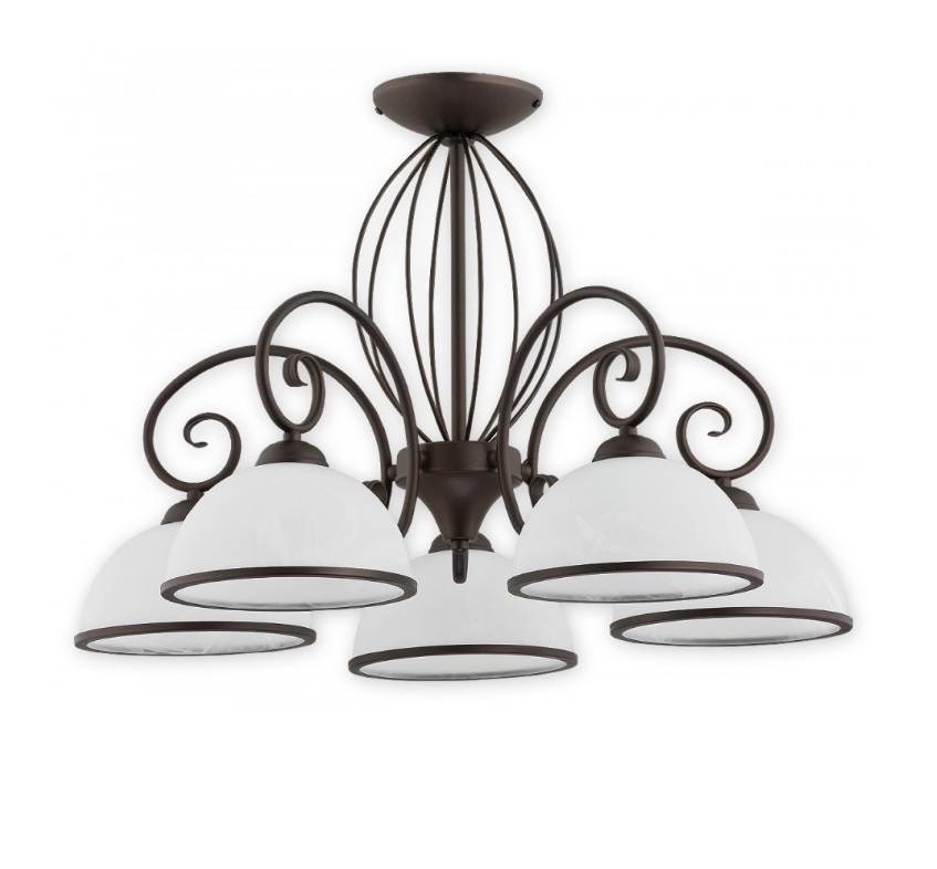 Klasyczny żyrandol do jadalni Indra 5 - wenge