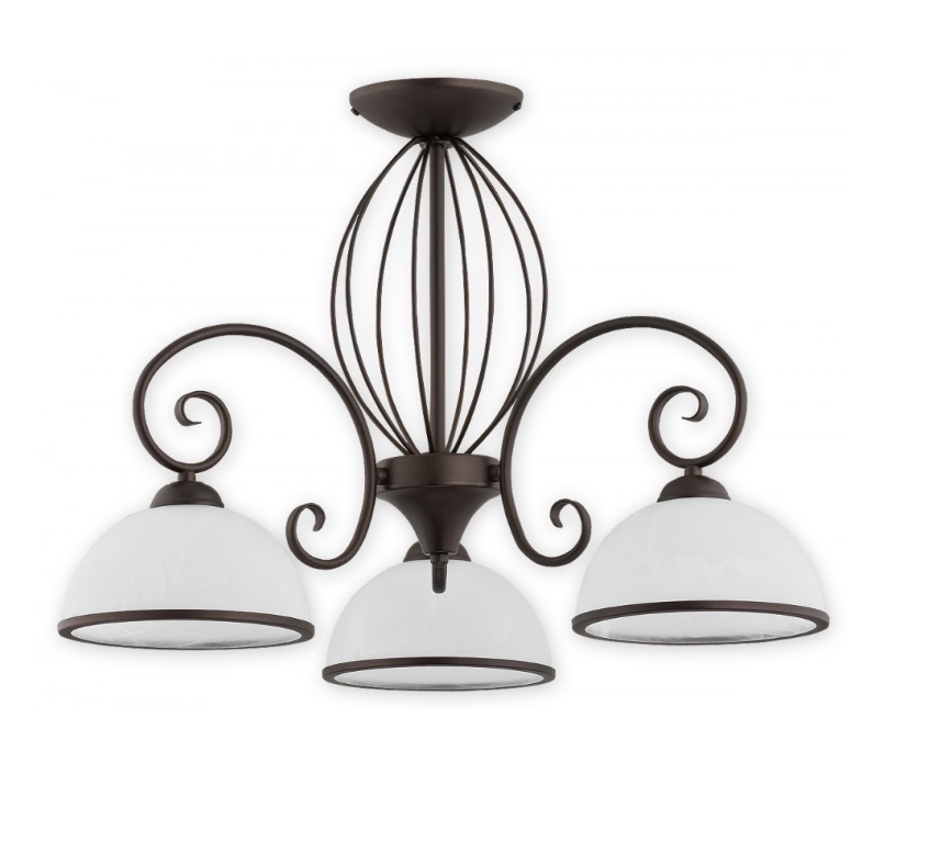 Klasyczny żyrandol do małej sypialni Indra 3 - wenge