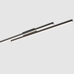 Lampa sufitowa Odio listwa LED 3000K - czarna matowa