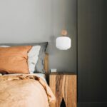 Lampa wisząca Ballo sabia ryflowany klosz - do sypialni