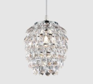 Lampa wisząca Petty 20 do salonu - styl glamour