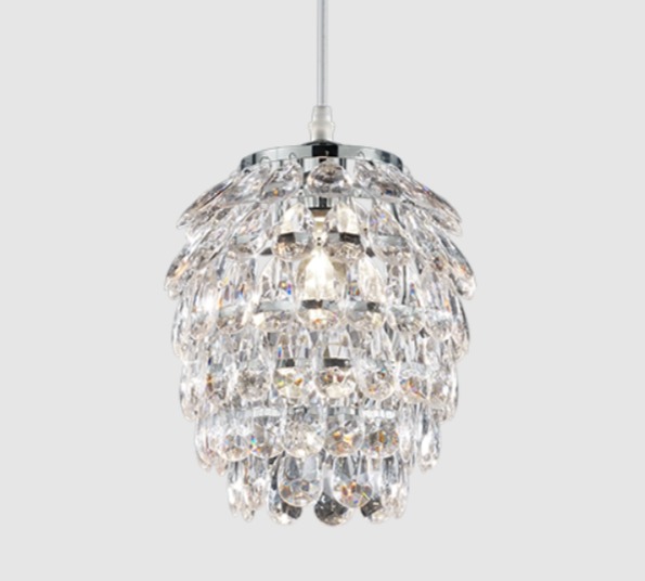 Lampa wisząca Petty 20 do salonu - styl glamour