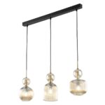 Lampa wisząca Sophia 3 - klosze o różnych kształtach