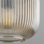 Lampa wisząca Sophia Green 15 - klosz cognac i zielona kulka