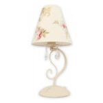 Lampka stołowa w stylu klasycznym Velio - w kwiaty