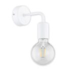 Mały biały kinkiet ścienny Maris - metalowy