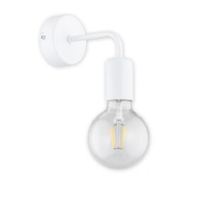 Mały biały kinkiet ścienny Maris - metalowy