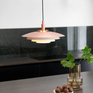 Miedziana lampa wisząca Bretagne - skandynawski design