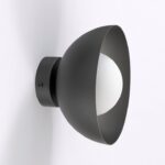 Minimalistyczny plafon kinkietowy Bibi - czarny