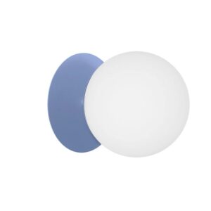 Niebieski kinkiet / lampa ścienna Plaat C - do sypialni