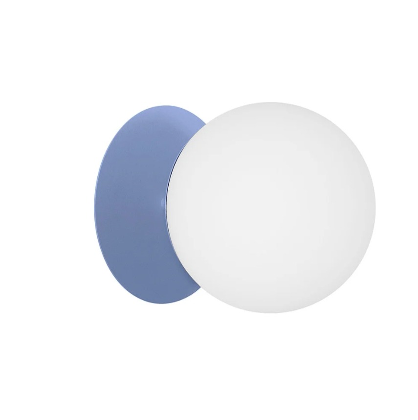 Niebieski kinkiet lampa ścienna Plaat C - do sypialni