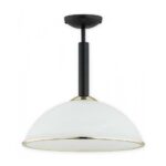 Nowoczesna lampa sufitowa Lava do korytarza - czarno-złota