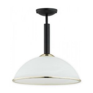 Nowoczesna lampa sufitowa Lava do korytarza - czarno-złota