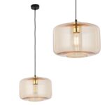 Nowoczesna lampa wisząca Alma 30 - na czarnym przewodzie