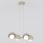 Nowoczesna lampa wisząca Boom 4 - beż