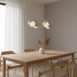 Nowoczesna lampa wisząca Boom 4 - mokka