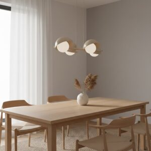 Nowoczesna lampa wisząca Boom 4 - mokka