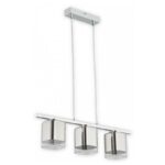 Nowoczesna lampa wisząca Savia 3 chrom - do kuchni