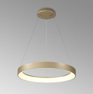 Nowoczesna złota lampa wisząca Niseko II 50 LED - ring