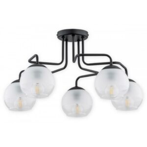 Nowoczesny metalowy żyrandol Segre 5 - szklane klosze