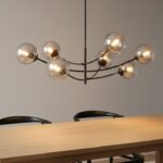 Nowoczesny żyrandol Hunter 6 - grafitowe kule